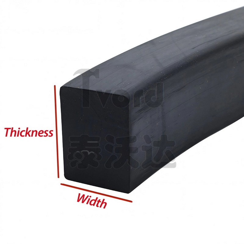 Solid Nitrile NBR Rubber Strip - Various sizes & Thicknesses - 3mm to 70mm gallery