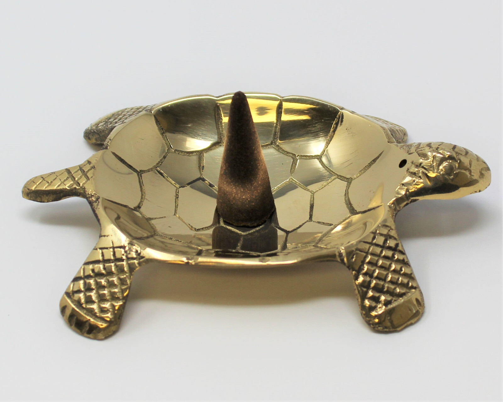 Brass Turtle Incense Burner / Incense Holder for Cones, Charcoal, Resin gallery