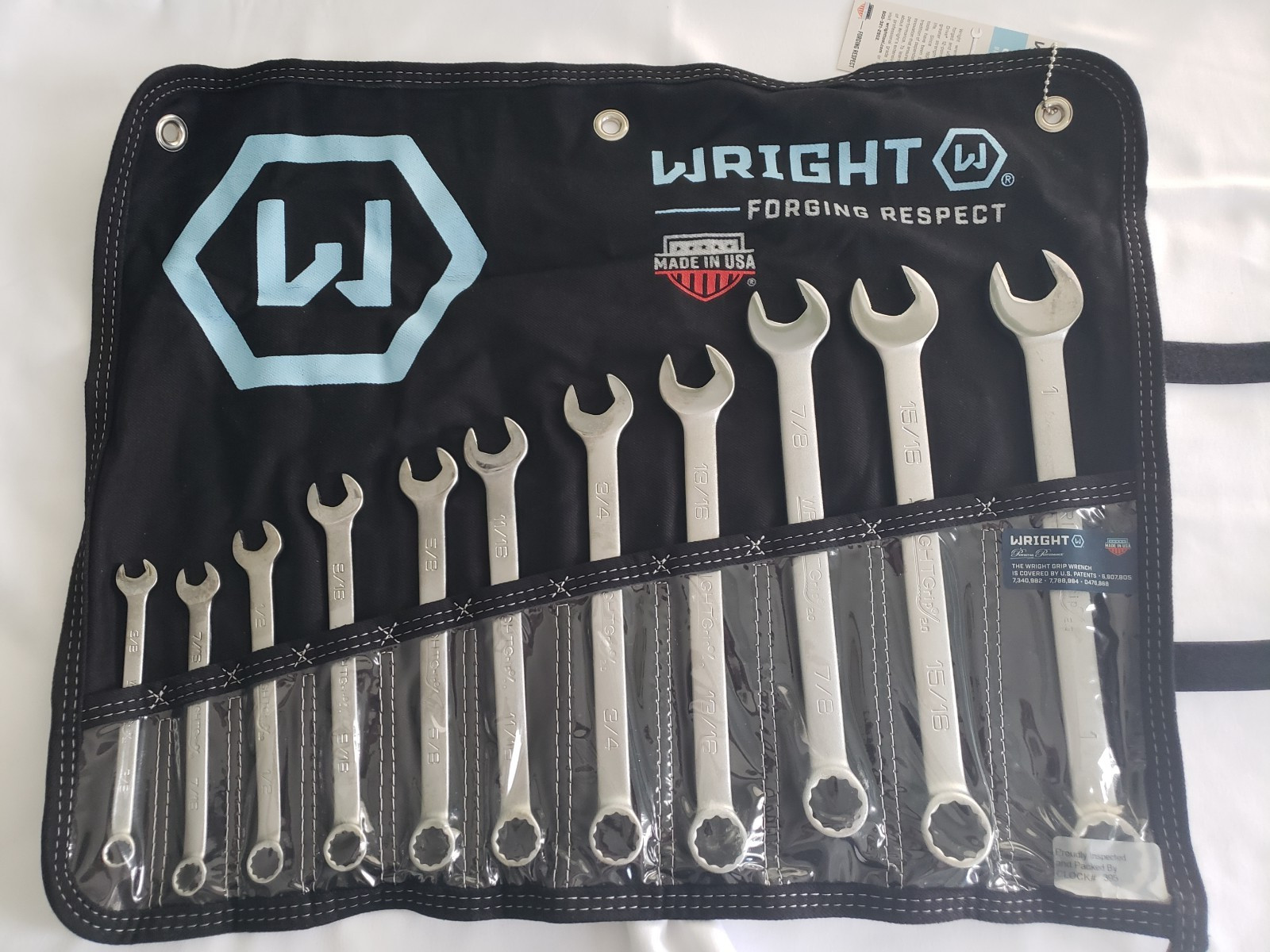 Wright Tool 12 Point Combination Wrench Set 11 Piece SAE 711 WRIGHTGRIP SatinNEW gallery