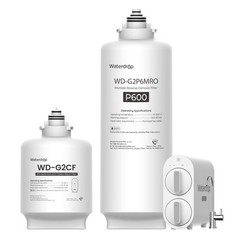 Waterdrop WD-G2P600-W Replacement Filter, Pack of 1 WD-G2CF and 1 WD-G2P6MRO