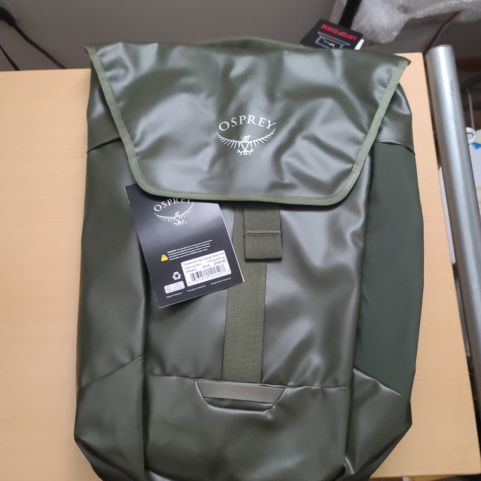 Osprey Transporter Flap Pack 20L Backpack Green – New!