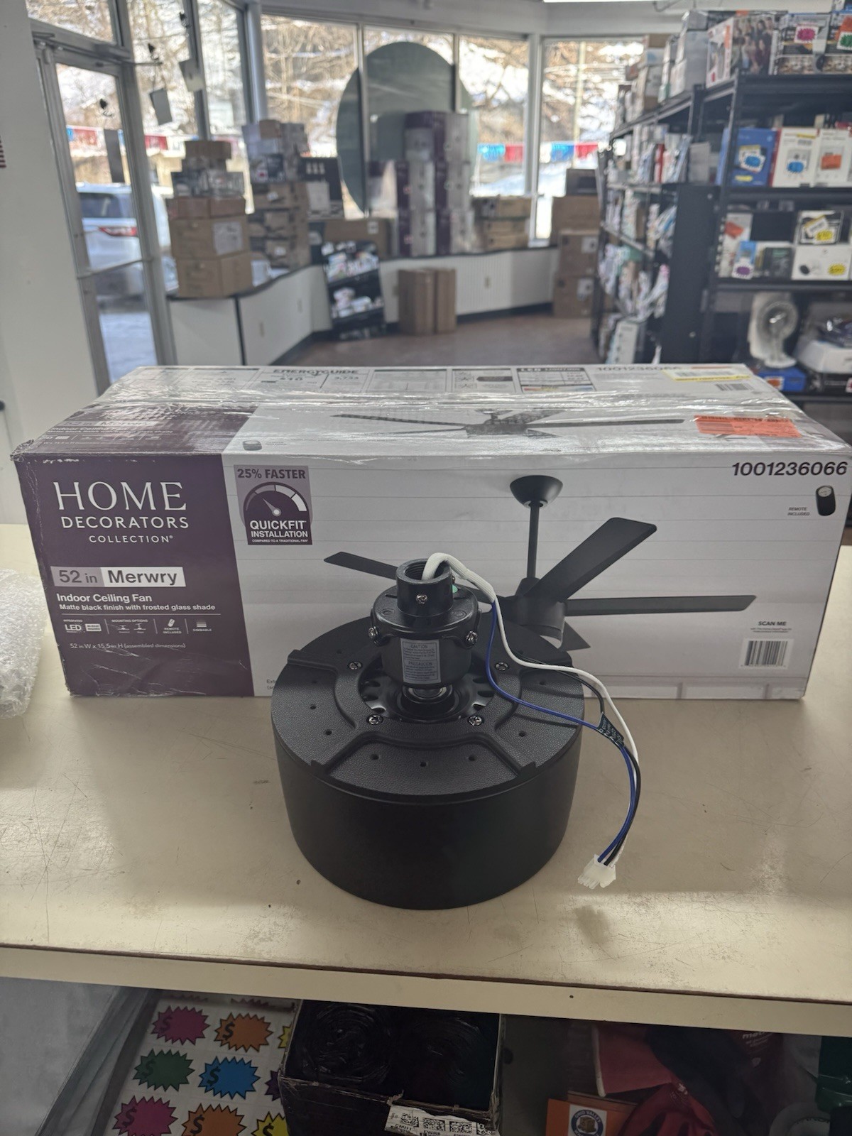 HDC Merwry 52 in. Matte Black Replacement Fan Motor 1001236066 gallery