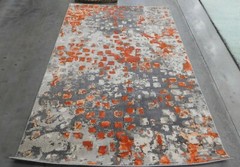 GREY / ORANGE 5′-1″ X 7′-7″ Loose Threads Rug,Reduced Price 1172626039 MNC225H-5