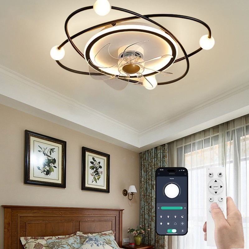 Flush Mount Ceiling Fan with Light Interior Light Remote Control Ceiling Fan gallery