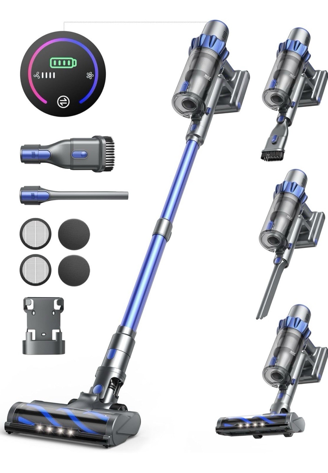Powerful 45KPA Cordless Vacuum Cleaner for Pet Hair Carpet Lightweight stick gallery