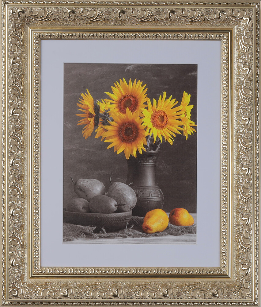 3-1/2" Ornate Silver Picture Frame 11x14 12x18 16x20 24x36 30x40 36x36+ 3348A44 gallery