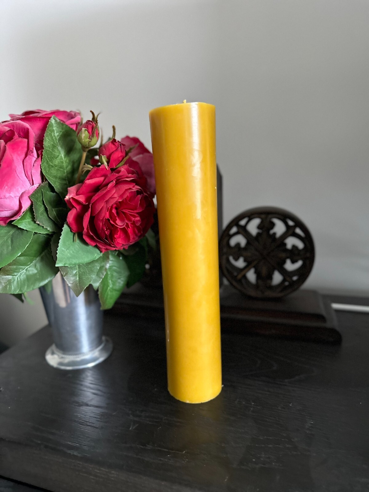 Handmade 100% Pure Beeswax Pillar Candles 100% Cotton Wick BIG SIZES gallery