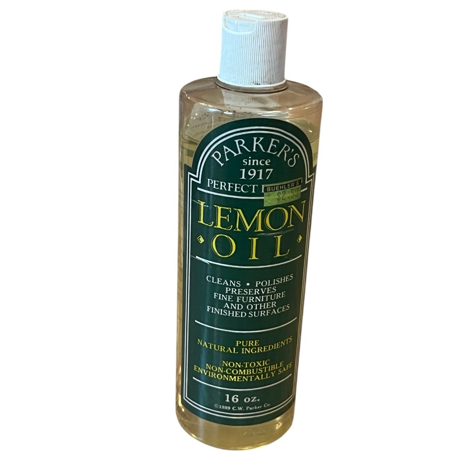Vintage PARKER’S Perfect Polish LEMON OIL 16 Oz 90% Full 1989 USA gallery