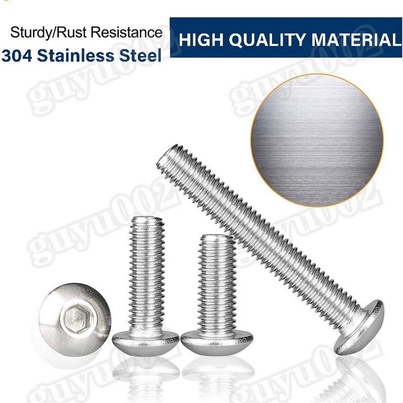 1300Pcs M2 M3 M4 M5 Button Head Socket Cap Screw Bolts Nuts Washers Assortment gallery