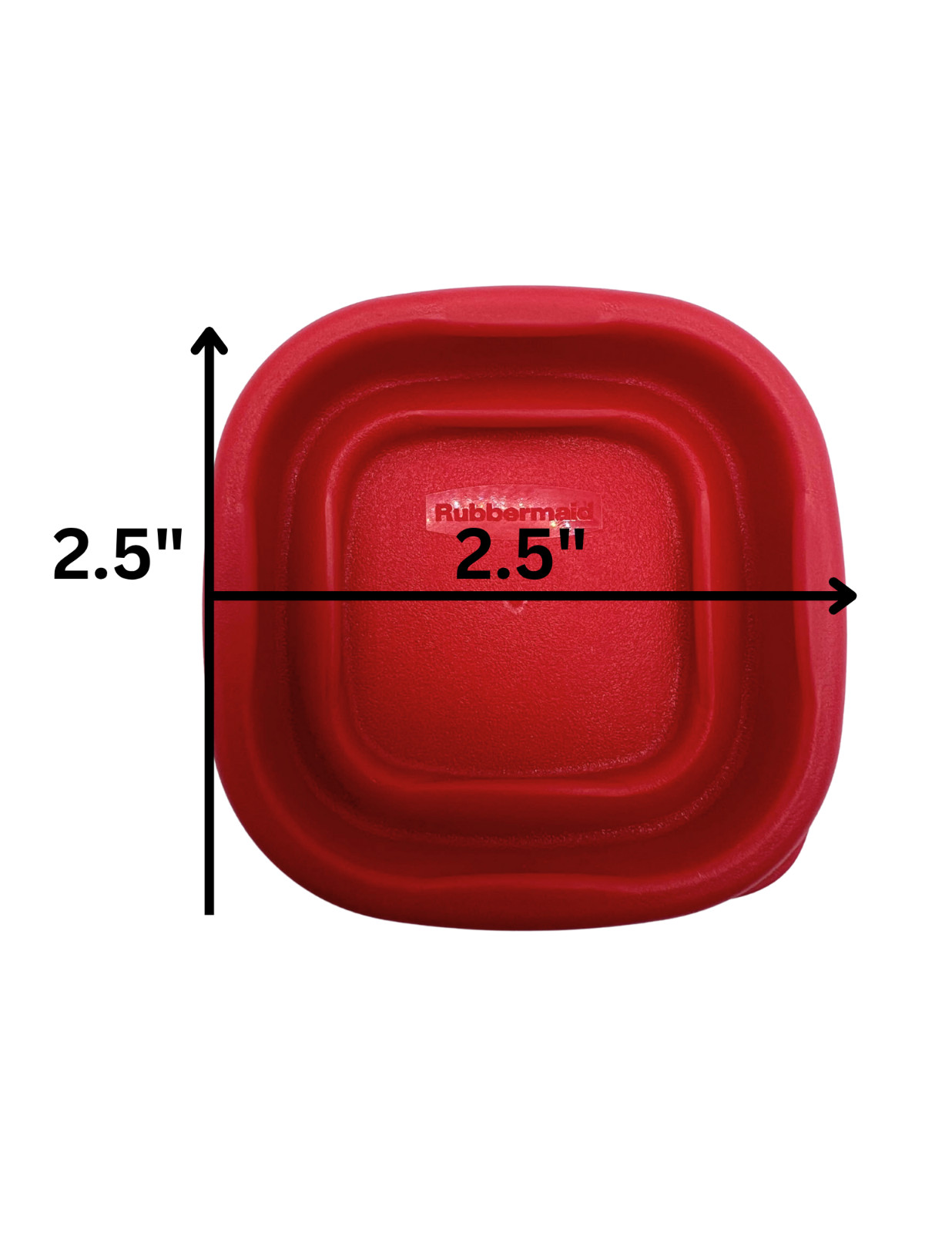 Rubbermaid Food Storage Replacement Lids 0.5 Cup Red 2.5"x2.5" 10 Pack 7J54 NEW! gallery