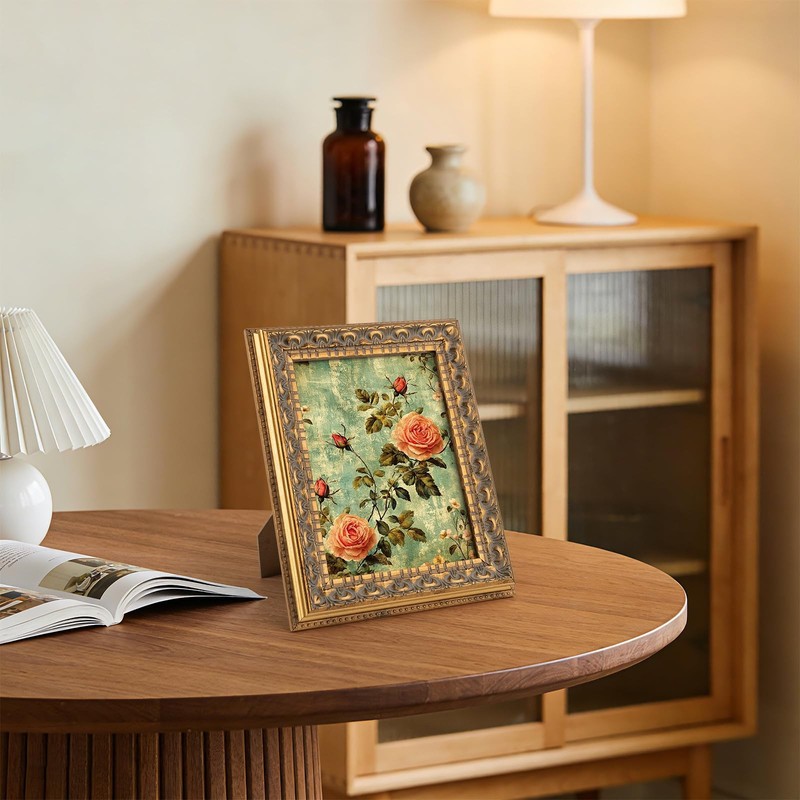 Poster Frame Ornate Bronze, Horizontal and Vertical Wall Display With Real Glass gallery