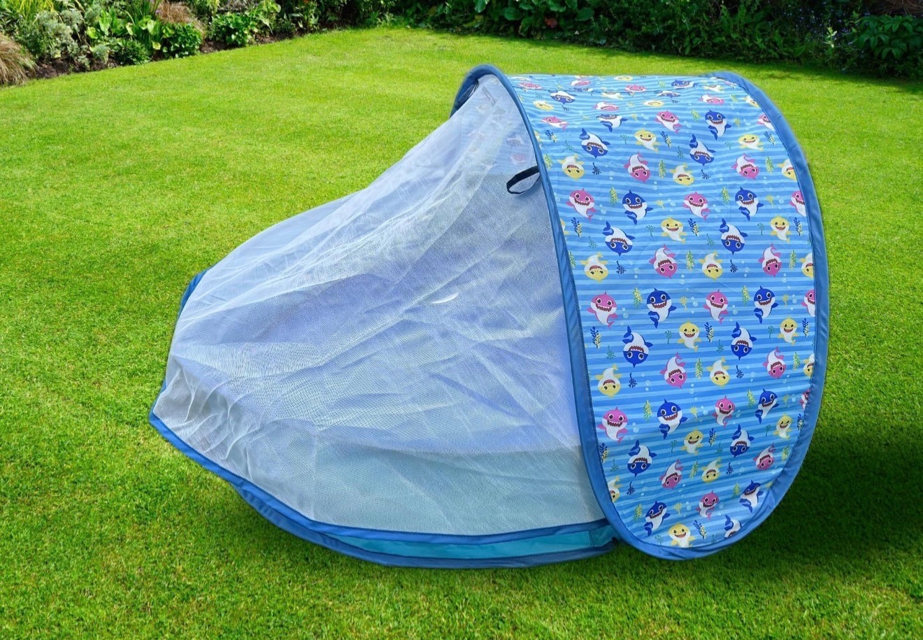 Foldable Baby Splash Pool with Sunshade Canopy – Portable Kiddie Pool gallery