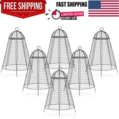 Durable Rustproof Garden Cloches for Plants – 6 Count, 12″ x 20″ Heavy Duty Mesh