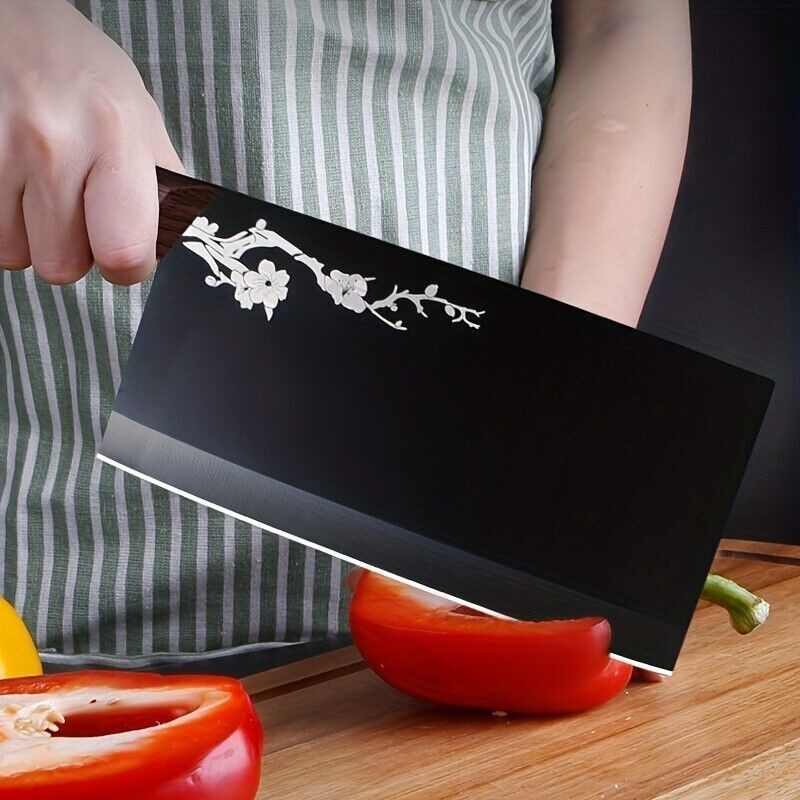 Chef Cleaver Razor Sharp Blade Chopper Knife Ergonomic Handle Meat Kitchen Knife gallery