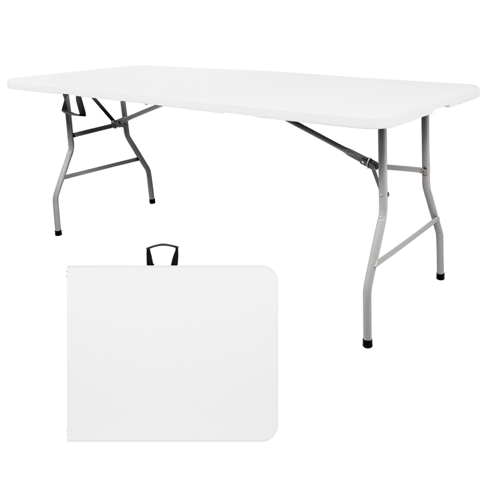 NEW 6 Ft Folding Plastic Table Perfect for Indoor Outdoor Dining Party Picnic gallery