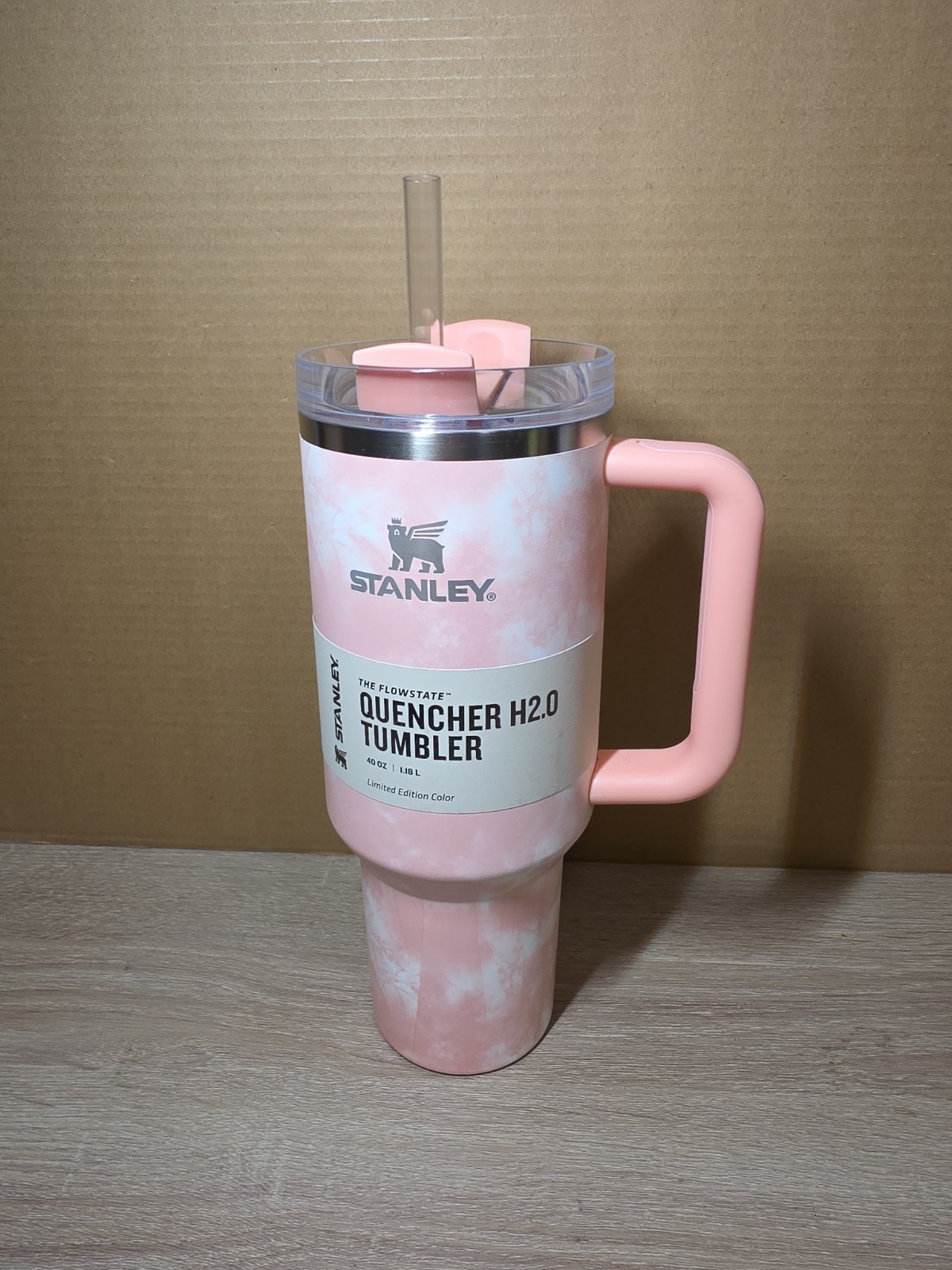 Stanley Quencher H2.0 FlowState Travel Tumbler. Pink Tie Dye. Limited Edition! gallery