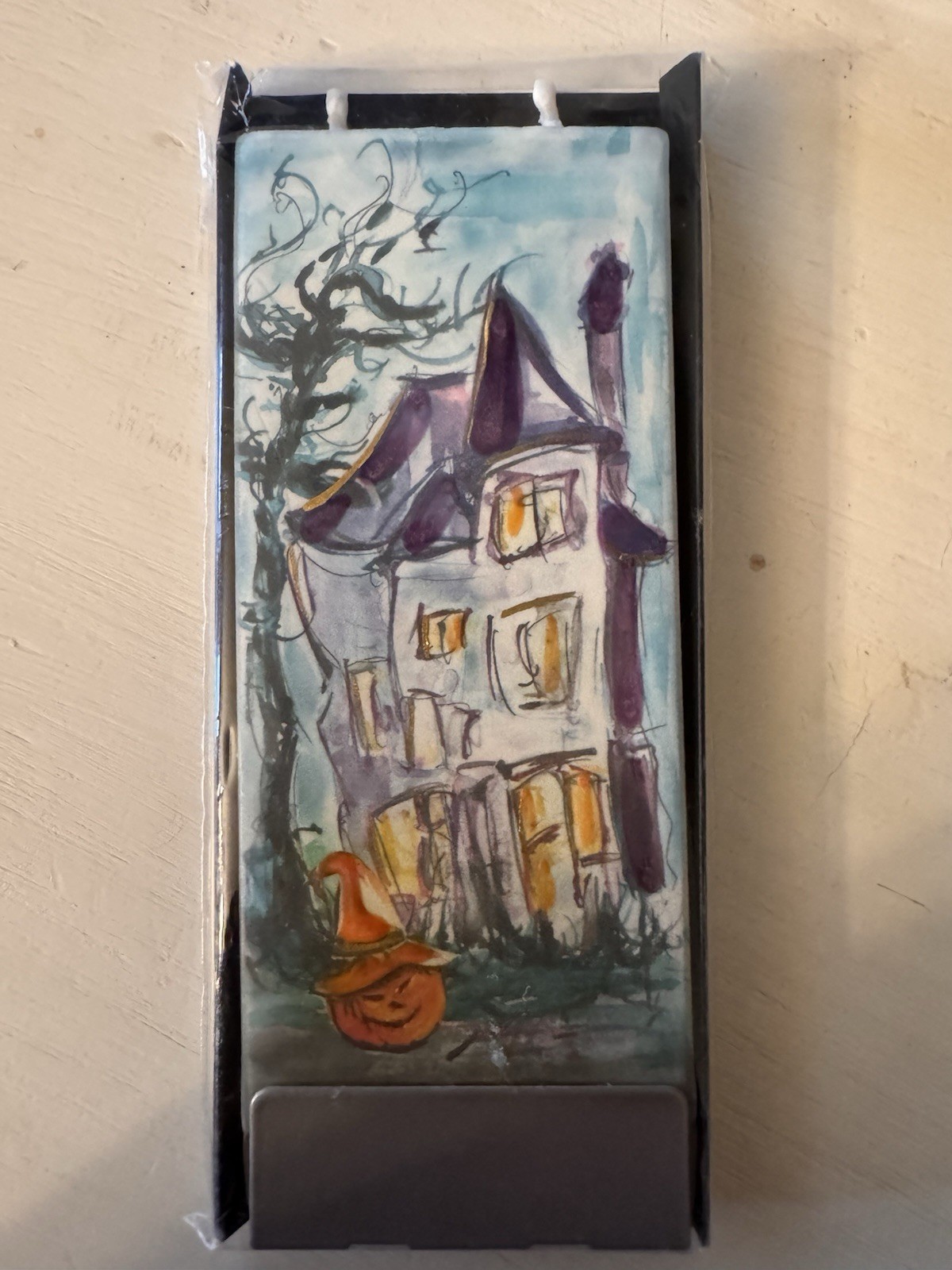 Flatyz Handmade Flat No-drip Candles Set Of 5 - Floral, Halloween 6” Drip Resist gallery