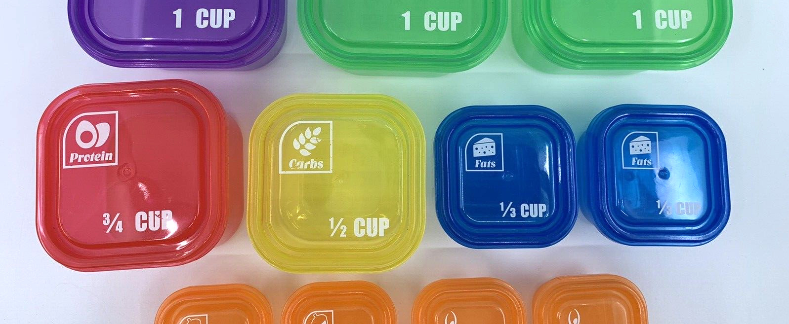 21 Day Portion Control Kit 11 Containers Weight Loss Food Diet Plan - 22 Pieces gallery