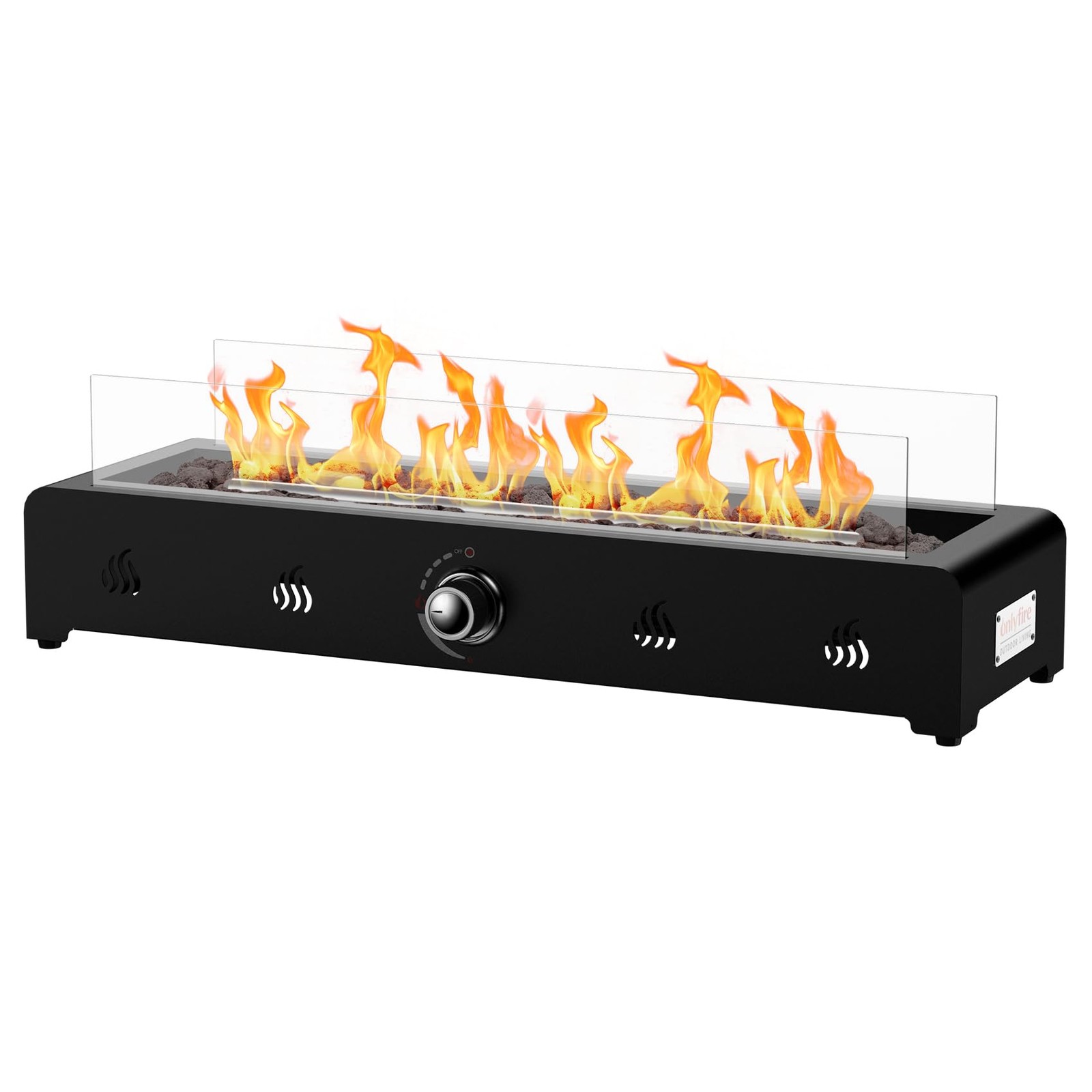 28'' Tabletop Fire Pit, Outdoor Propane Gas Firepit Side-Mounted for Most Tab... gallery