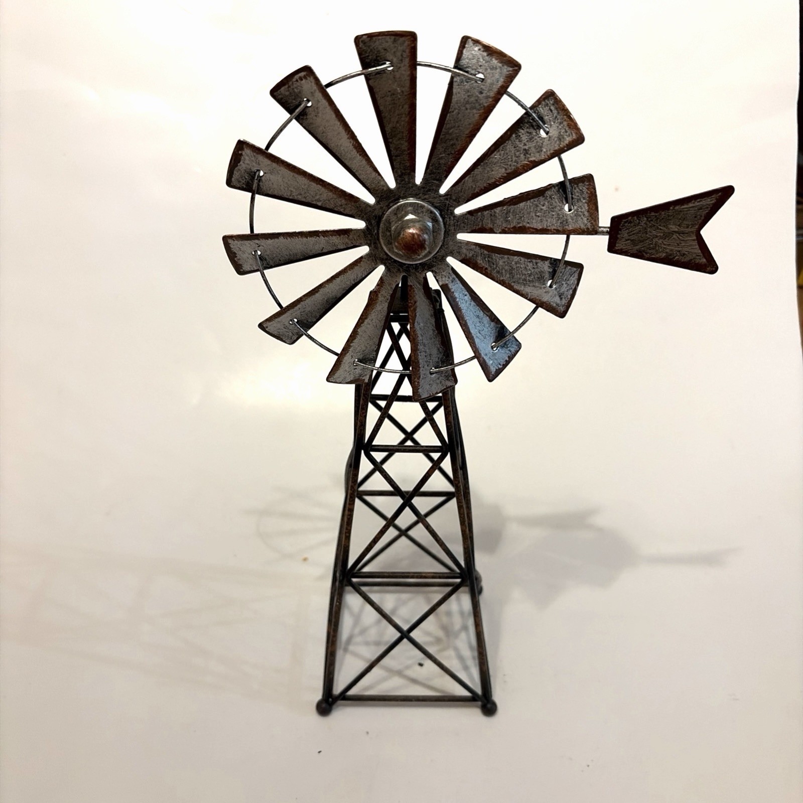 Amish Style Windmill 12" Rustic Country Primitive Metal Home Decor gallery