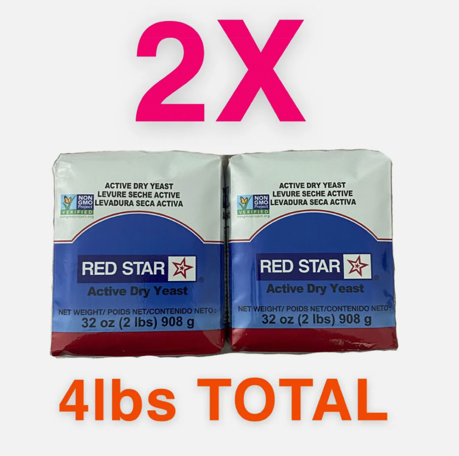 Red Star Active Dry Yeast- (2 lbs / 32oz) 2PACK gallery