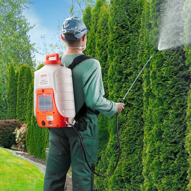 VEVOR Battery Powered Backpack Sprayer 4 Gal Tank 0-90 PSI Adjustable Pressure gallery