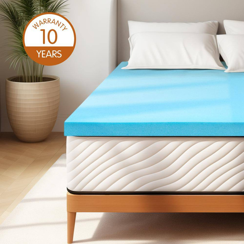 Medium 4 In. Full Gel Memory Foam Mattress Topper, Convenient Shipping gallery