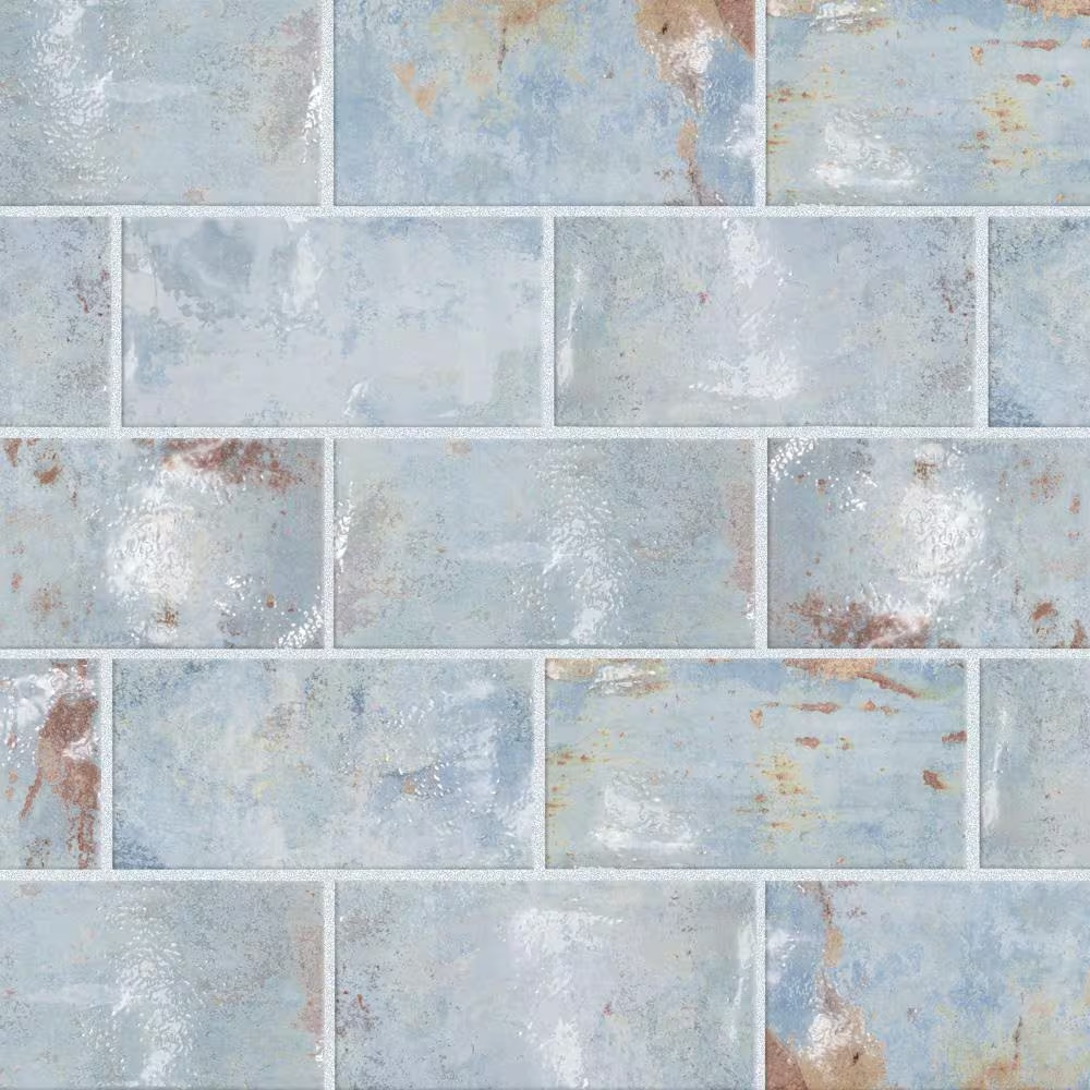 Biarritz Blue 3 In. X 6 In. Ceramic Wall Tile (5.72 Sq. Ft./Case) gallery