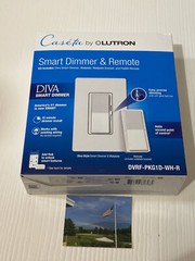 Lutron Diva Smart 150W LED Dimmer Switch – White (DVRF-PKG1D-WH-R)