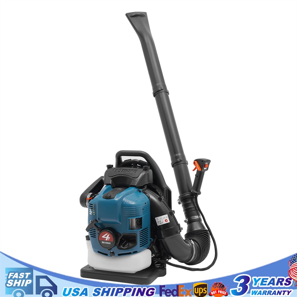 75.6CC 4-stroke Engine Gasoline Backpack Leaf Blower Gas Snow Lawn Blower,2.6KW!