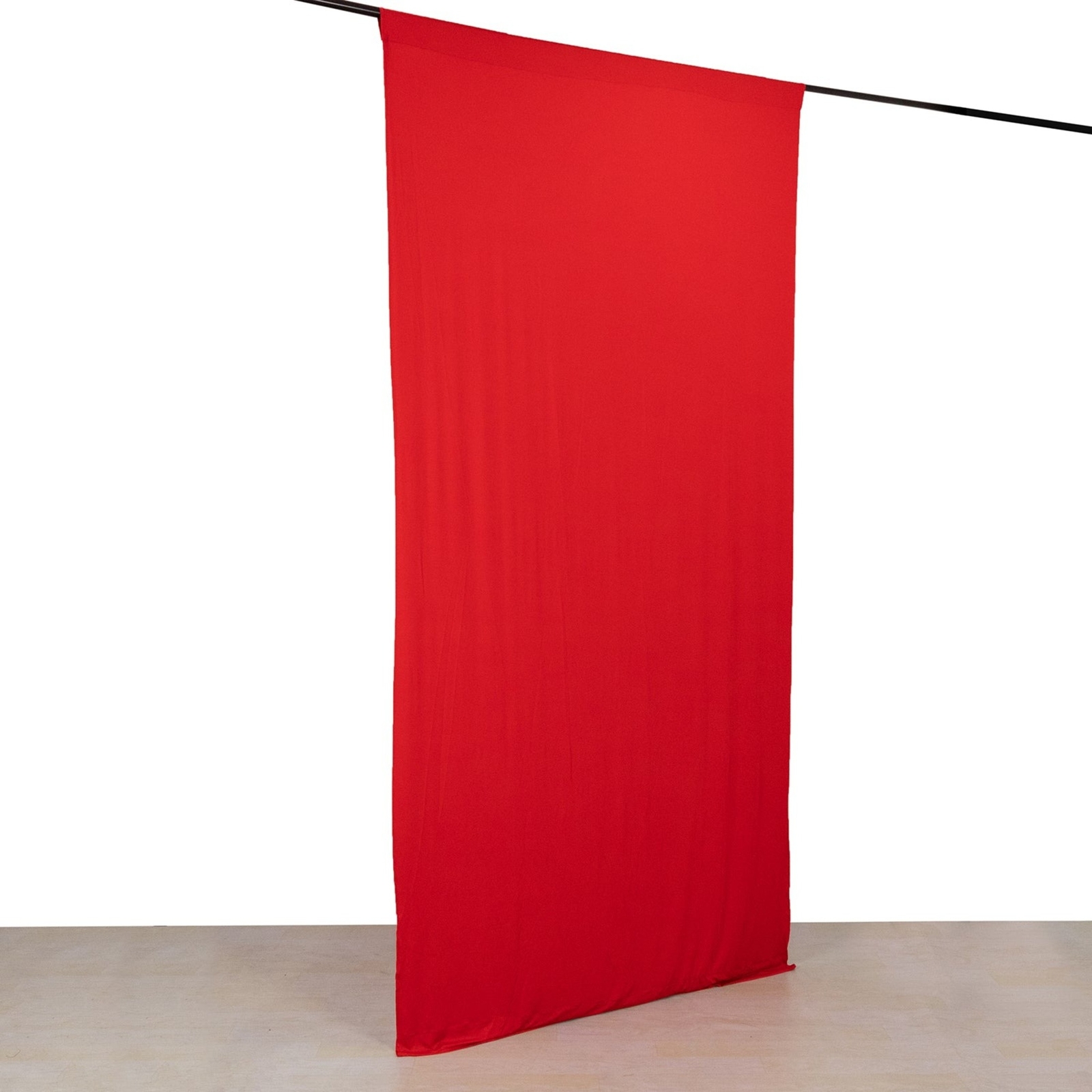 5 ft x 10 ft RED 4-Way Stretch Spandex Divider Backdrop Curtain Party Wedding gallery