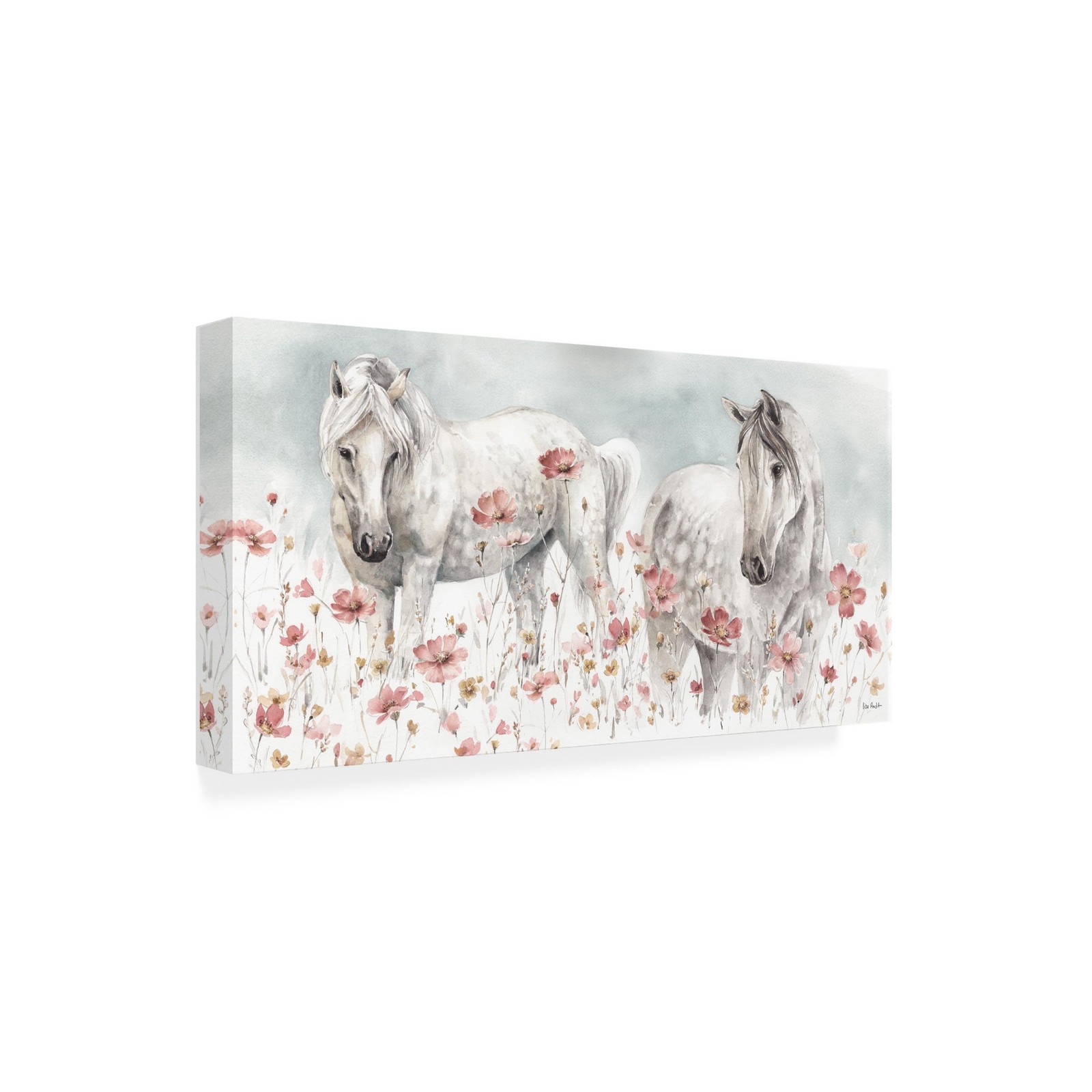 Wrapped Canvas Wall Art - Lisa Audit 'Wild Horses Iii' Wall Art for Living Ro... gallery