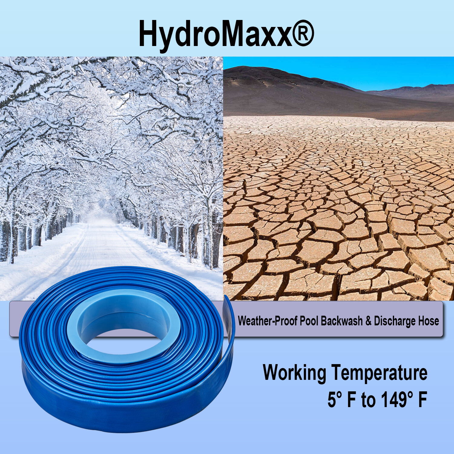 1" Agricultural Grade PVC Lay Flat Discharge Hose 50', 100' & 300' lengths gallery