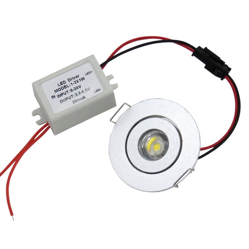 1W/3W White/Warm LED Ceiling Down Light Recessed Cabinet lights 12~24V/85~265V gallery
