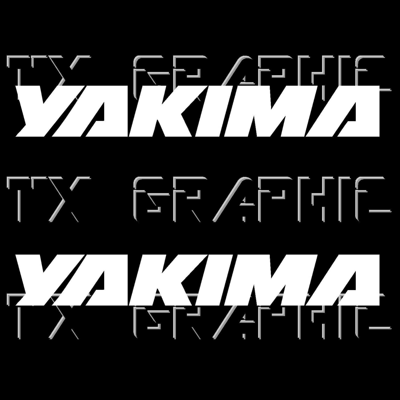 YAKIMA LOGO STICKER DECAL RACK ROOFTOPS CYCLIST BIKES CAMP SNOW HUNT 1 SET OF 2 gallery
