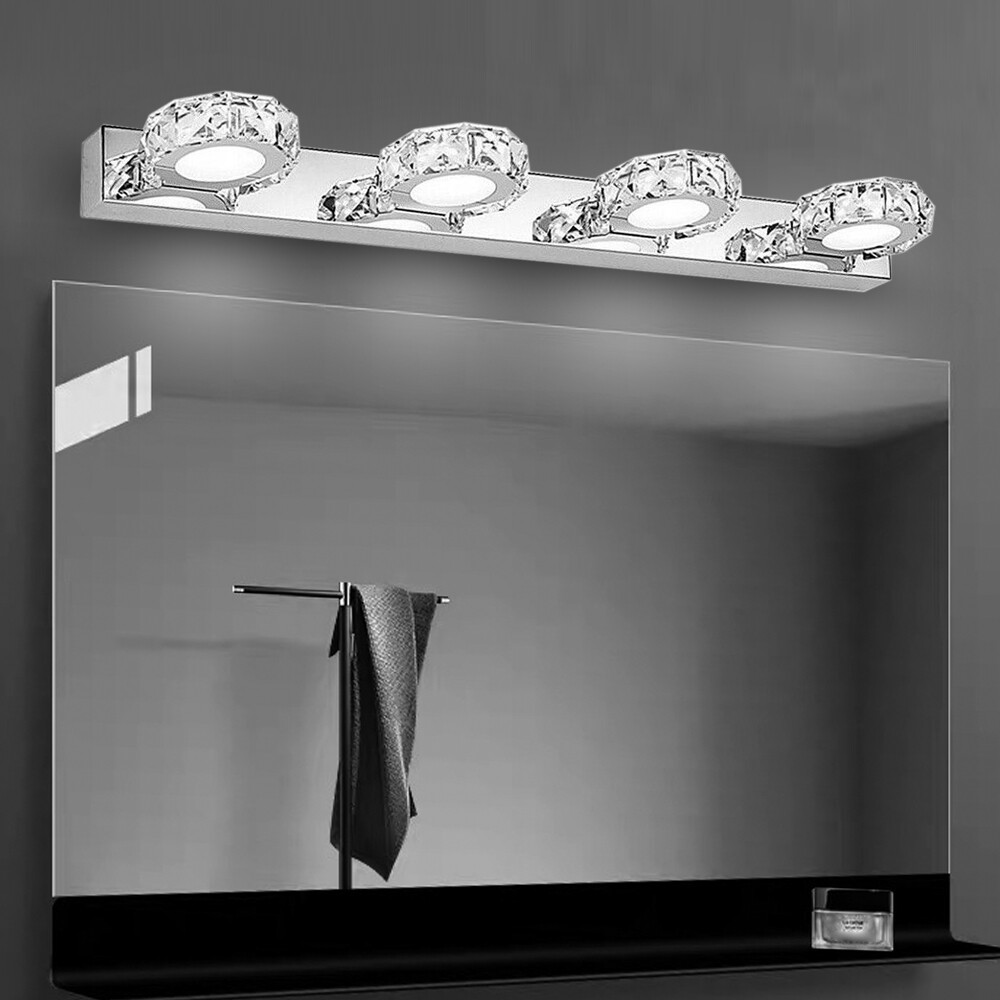 Modern LED Crystal Mirror Light Front Wall Lamp Bathroom Vanity Light Fixture gallery