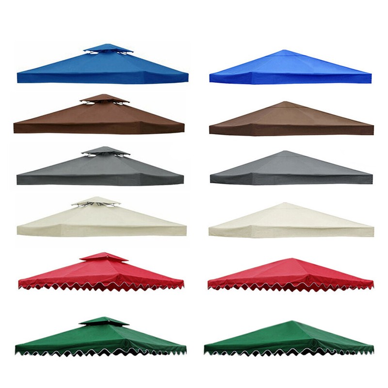 10'x10' Gazebo Canopy Top Replacement 1 2 Tier Garden Yard Patio Sunshade Cover gallery