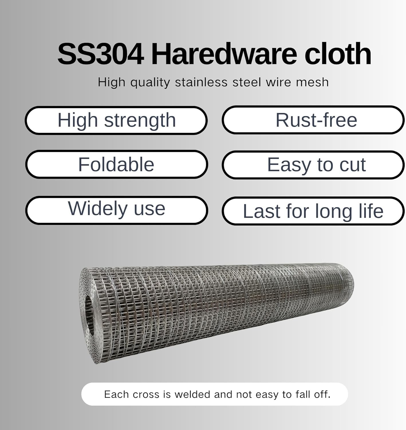 SS304 Stainless Steel 1/4 Hardware Cloth，Stainless Steel Wire Mesh Screen gallery