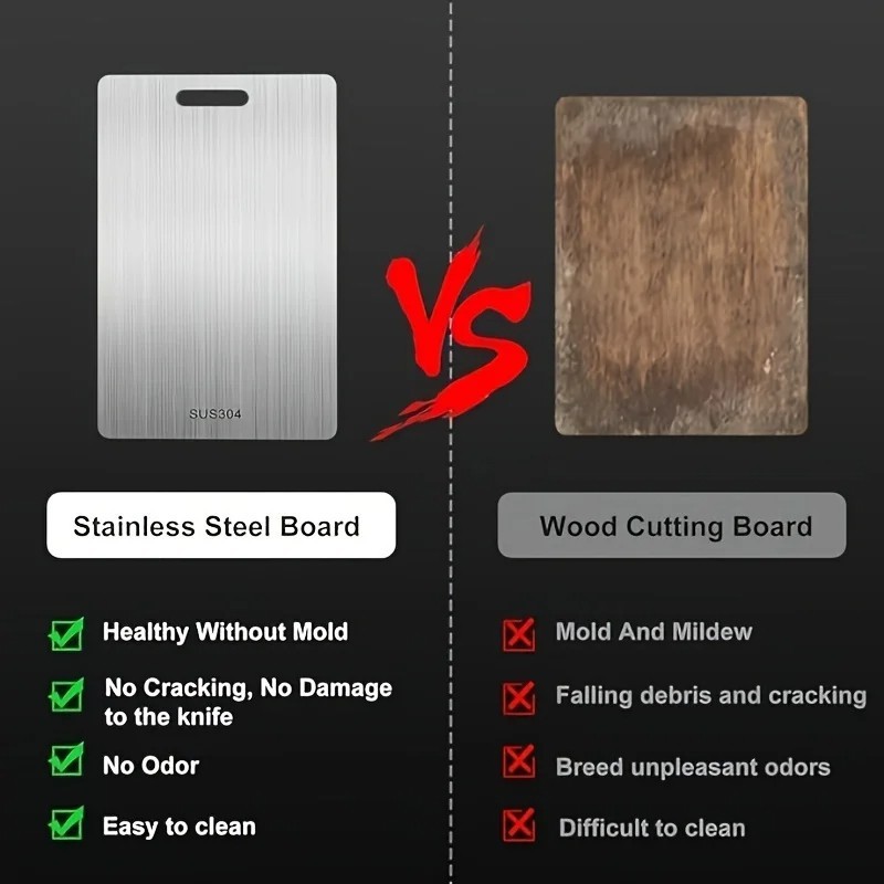 Titanium Cutting Board Double-Sided Titanium Cutting Boards for Kitchen Camping gallery
