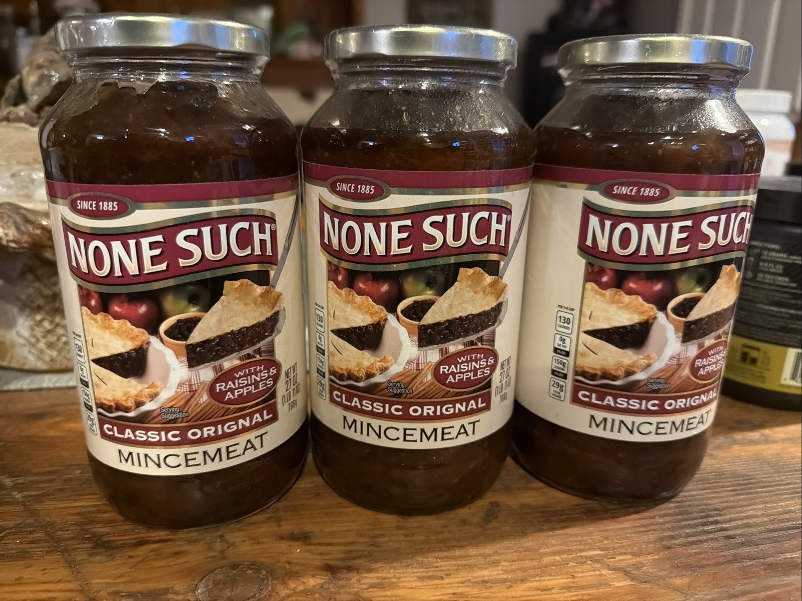 None Such Mincemeat Classic Original with Raisins & Apples, 27 Ounce (Pack of 3) gallery