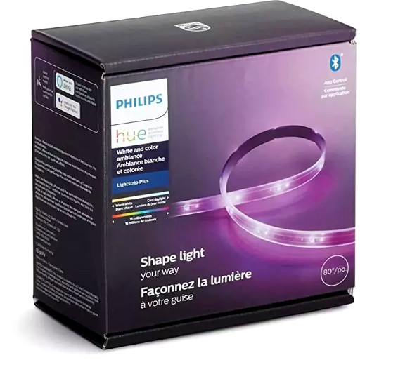 Philips Hue 72" White/Color Ambiance Shape Smart LED Light Strip & V3 Controller gallery