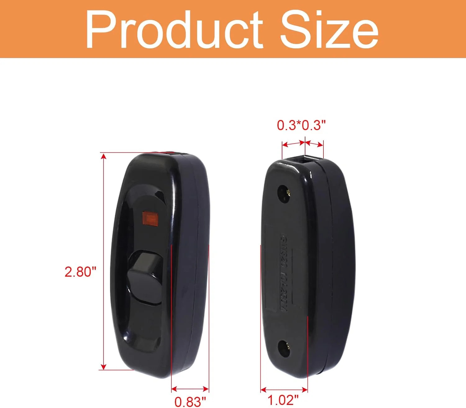 Inline Cord Switch, 2PCS On/Off Lamp Control Appliance Switch AC120V 10A, 250V 6 gallery