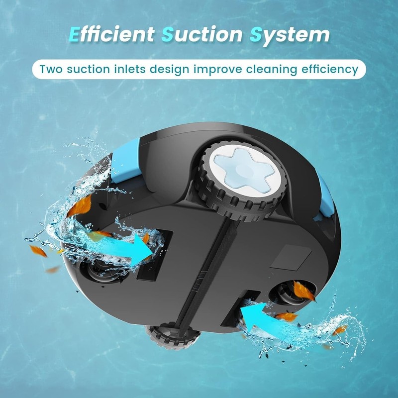 TASVAC Cordless Automatic Robotic Pool Vacuum Cleaner Y10 - - Scratch & Dent gallery