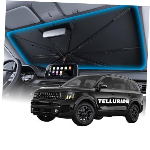 Windshield Sun Shade Umbrella for Kia for Kia Telluride (2020-2026) Specific gallery