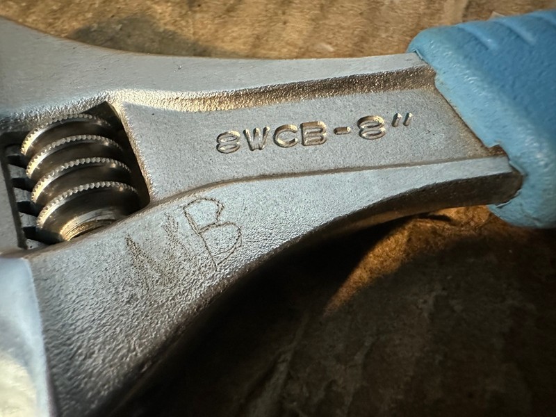 CHANNEL LOCK CODE BLUE 8" ADJUSTABLE WRENCH 8WCB SAE & METRIC - SPAIN gallery
