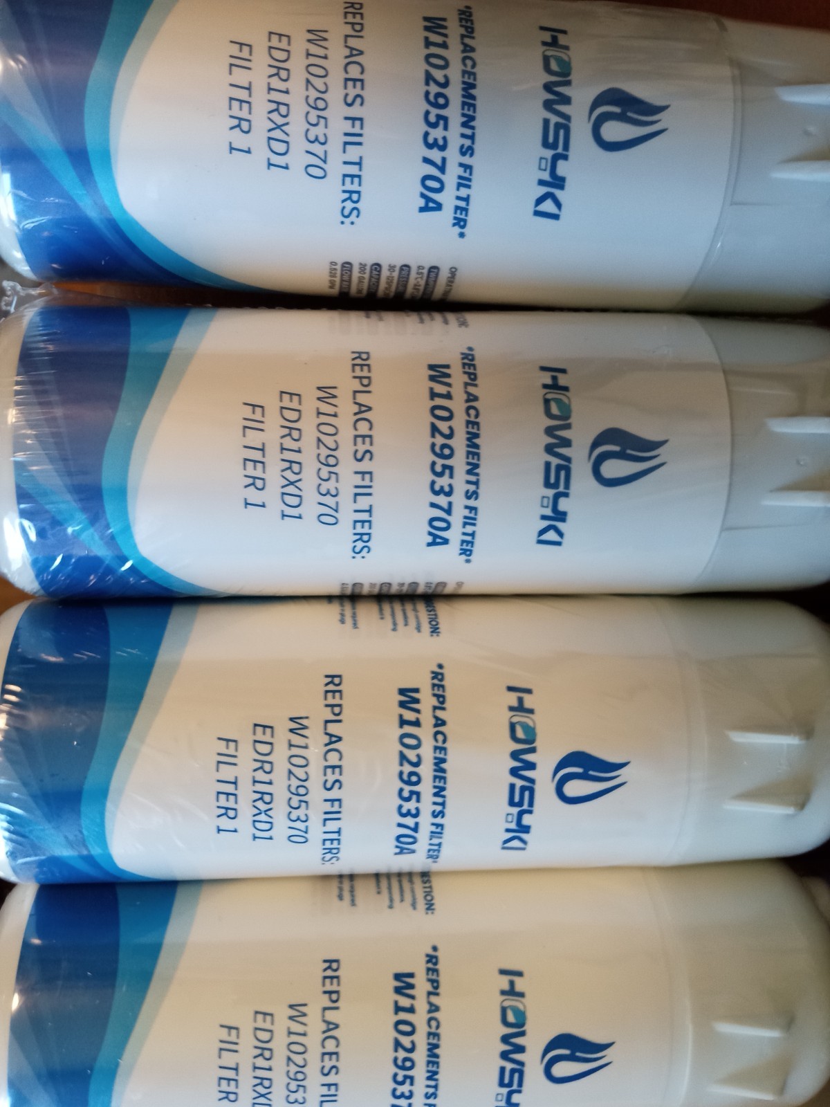 4 Pck Fridge Filter - EDR1RXD1, W10295370A, Filter 1, 46-9081, 46-9930, KAD1RXD1 gallery