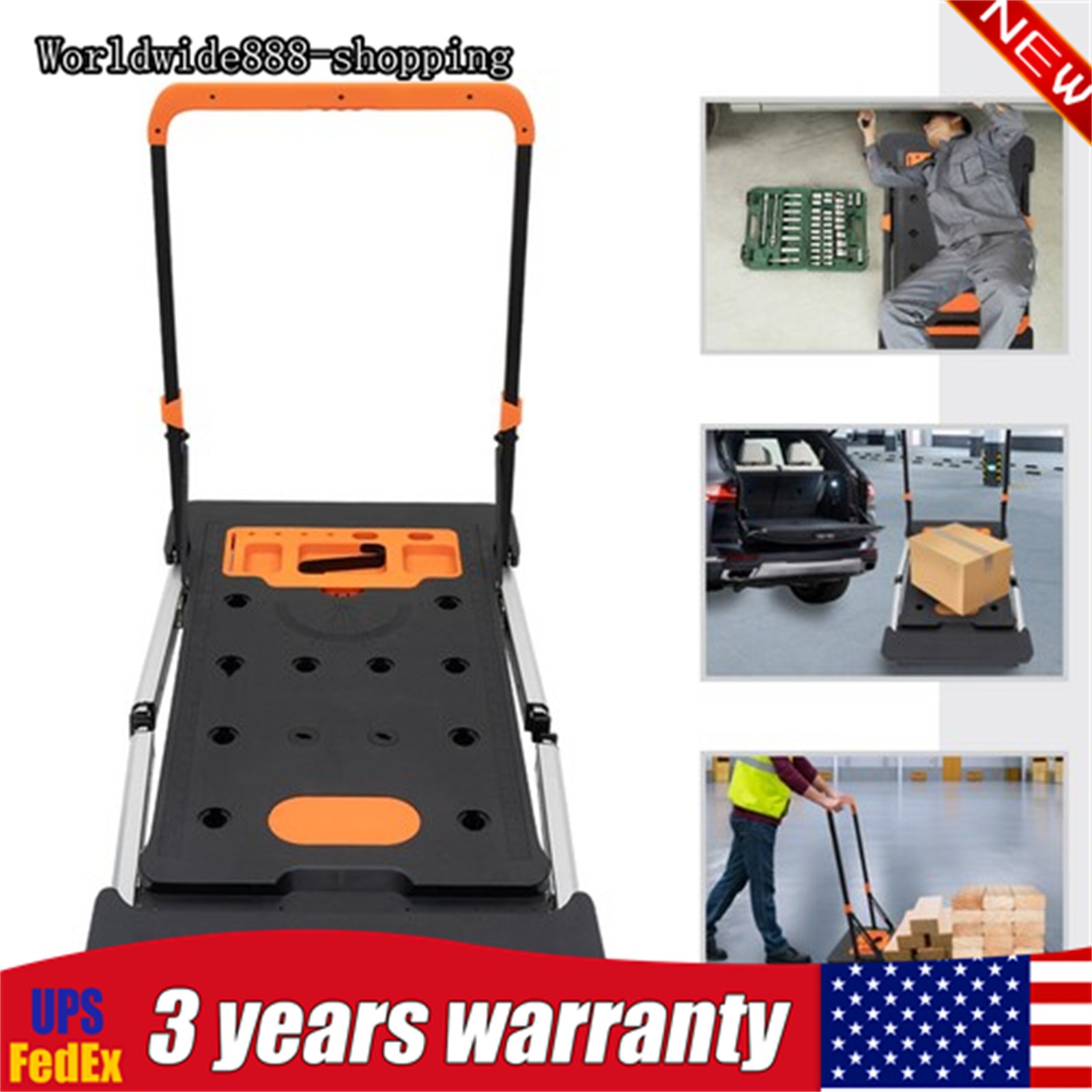 7-in-1 Portable Workbench Folding Sawhorse Work Table 550LBS Capacity 1090x550mm gallery