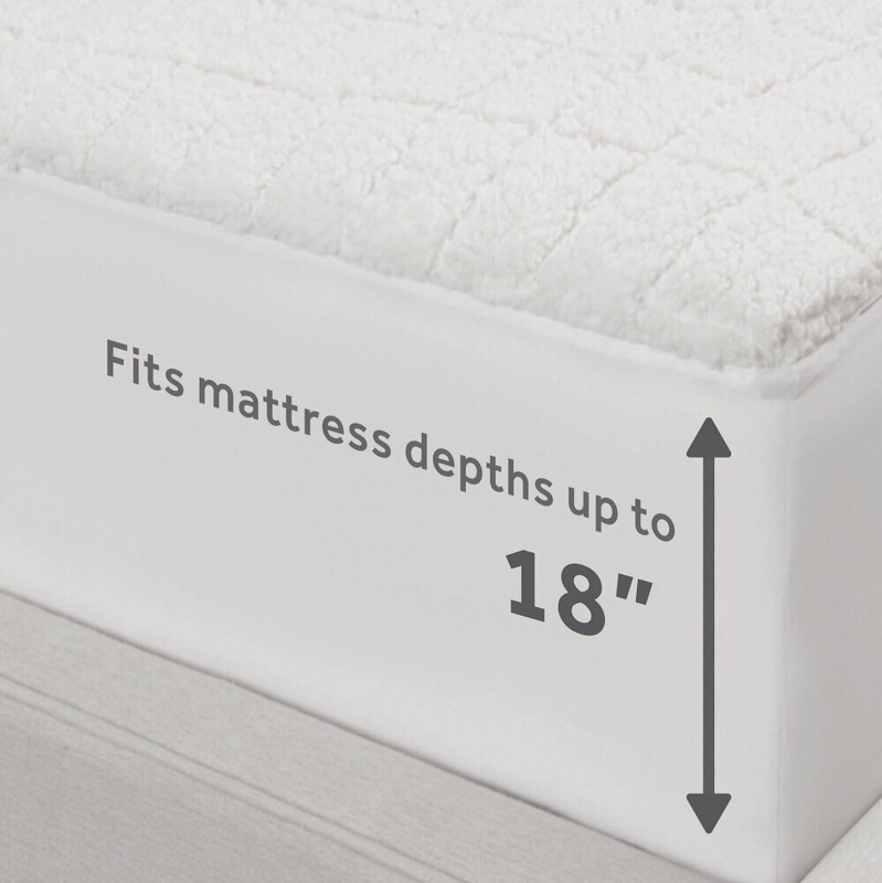 SUNBEAM Queen SIZE Reversible 365 Electric Heated & Cooling Mattress Pad - NEW gallery