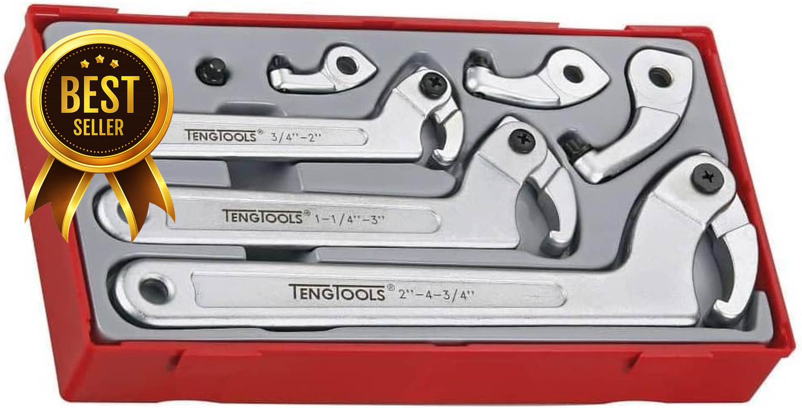 8-Piece Adjustable C-Type Hook & Pin Wrench Spanner Set TTHP08 Adjustable Hook P gallery