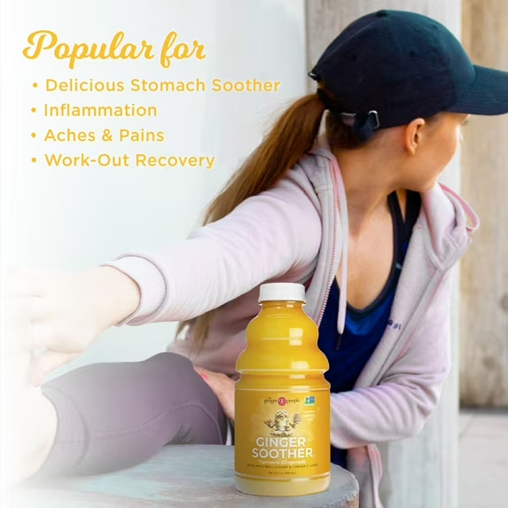(2 pack) The Ginger People - Ginger Soother Juice Drink with Turmeric - 32 fl. o gallery